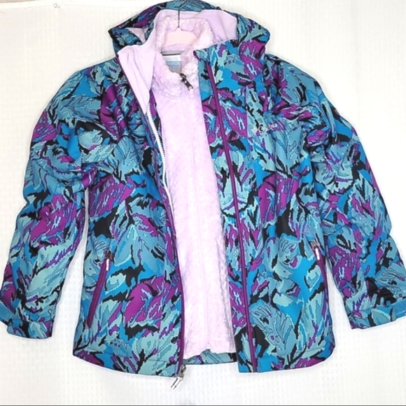 Columbia 2 pc Coat Interchange Waterproof Winter Snow Jacket 7 - Picture 6 of 15